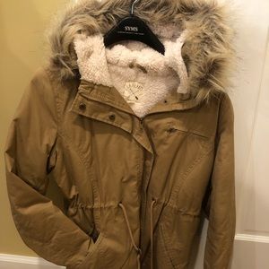 Junior fleece lined bomber jacket